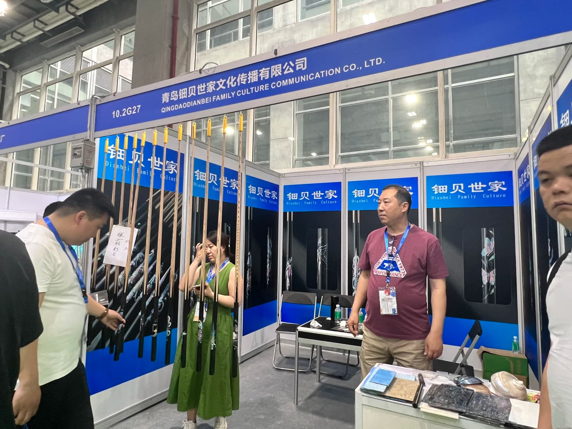 DIANBEI booth at the 2024 Guangzhou Billiards Expo